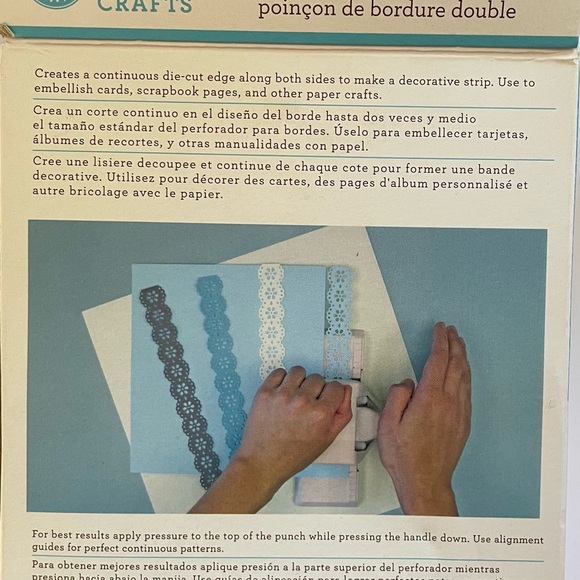 NIB Martha Stewart Crafts Double-Edge Punch- Linked Trim #42-70020. Papercrafts! - Picture 7 of 7